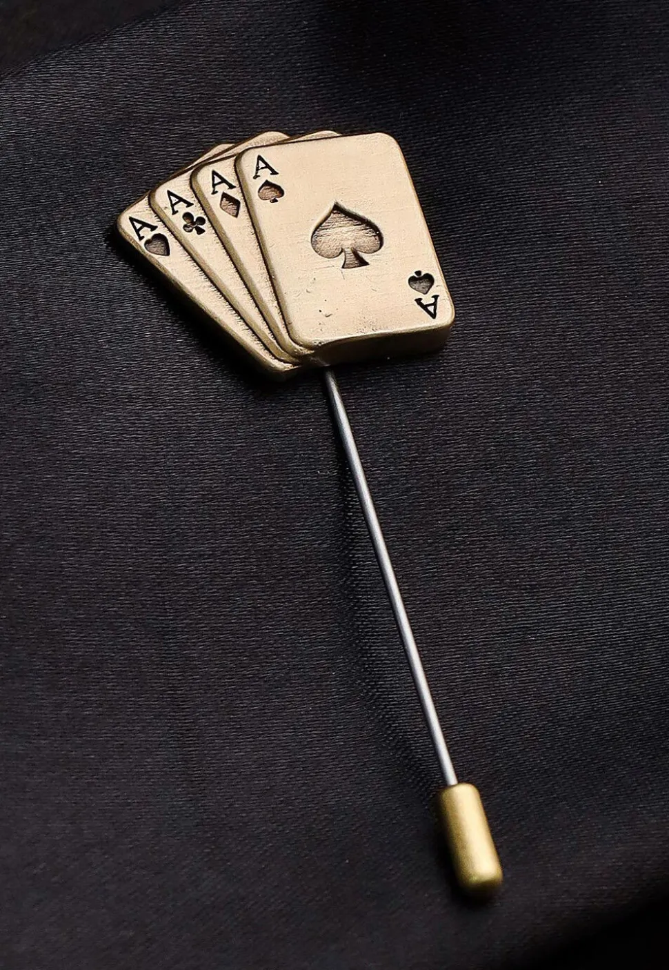 Aces Rule Metallic Lapel Pin