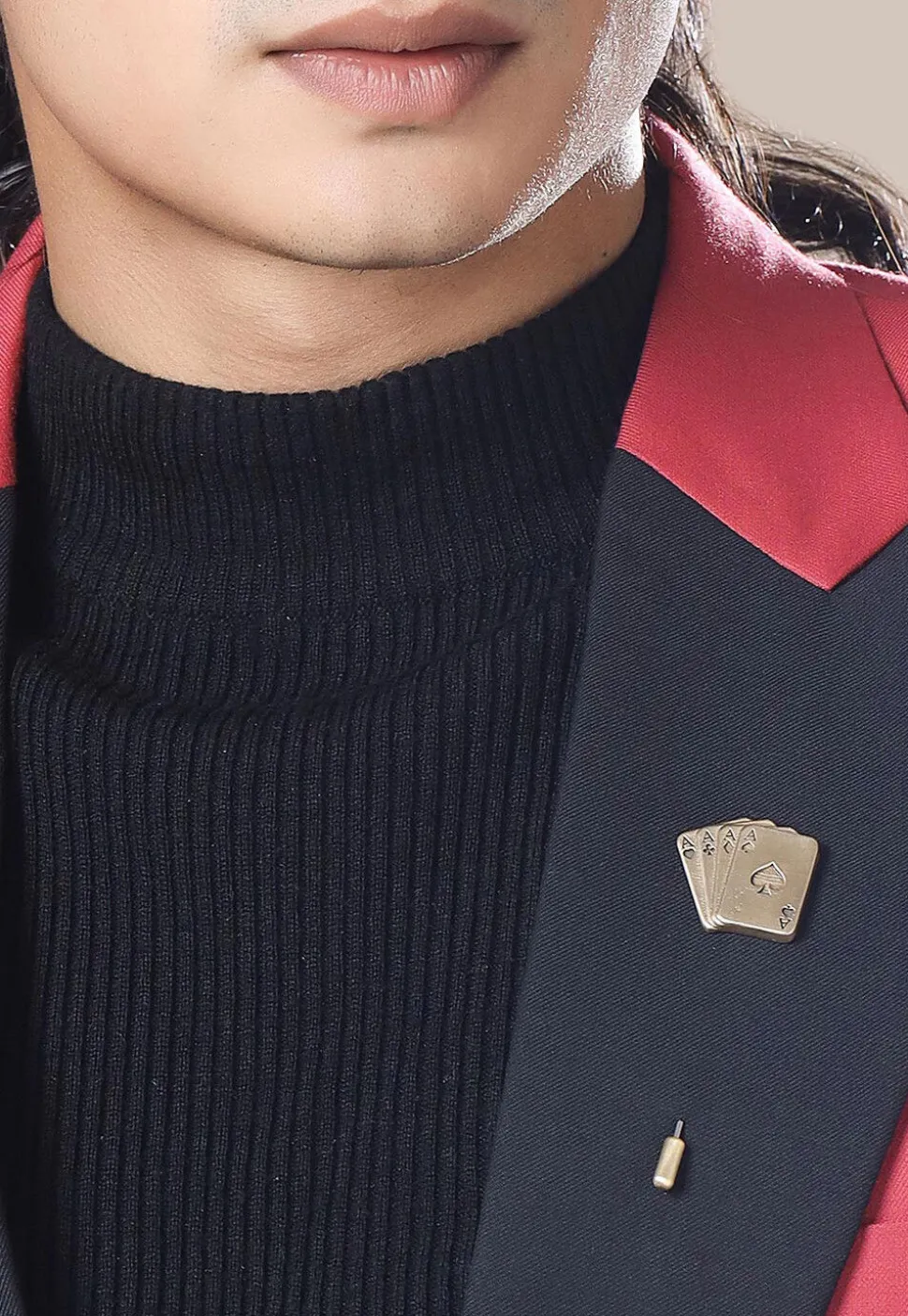 Aces Rule Metallic Lapel Pin