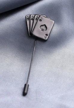 Aces Rule Metallic Lapel Pin