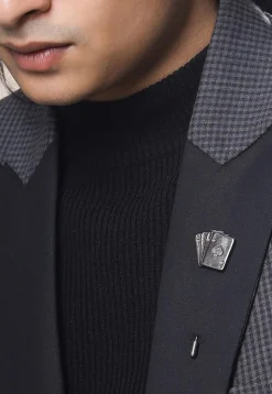 Aces Rule Metallic Lapel Pin