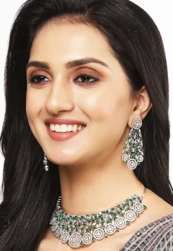 American Diamond Studded Necklace Set