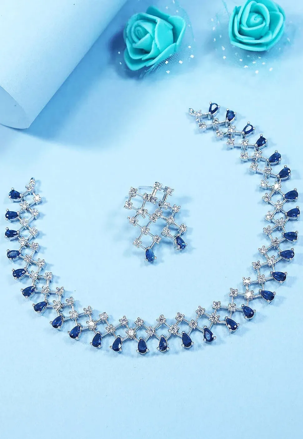 American Diamond Studded Necklace Set
