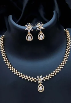 American Diamond Studded Necklace Set
