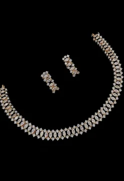 American Diamond Studded Necklace Set
