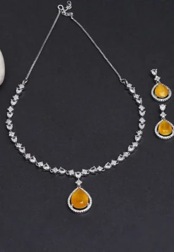 American Diamond Studded Necklace Set