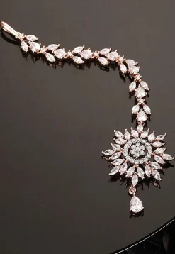 American Diamond Studded Maang Tikka