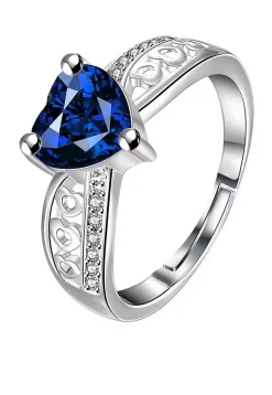 American Diamond Studded Adjustable Ring