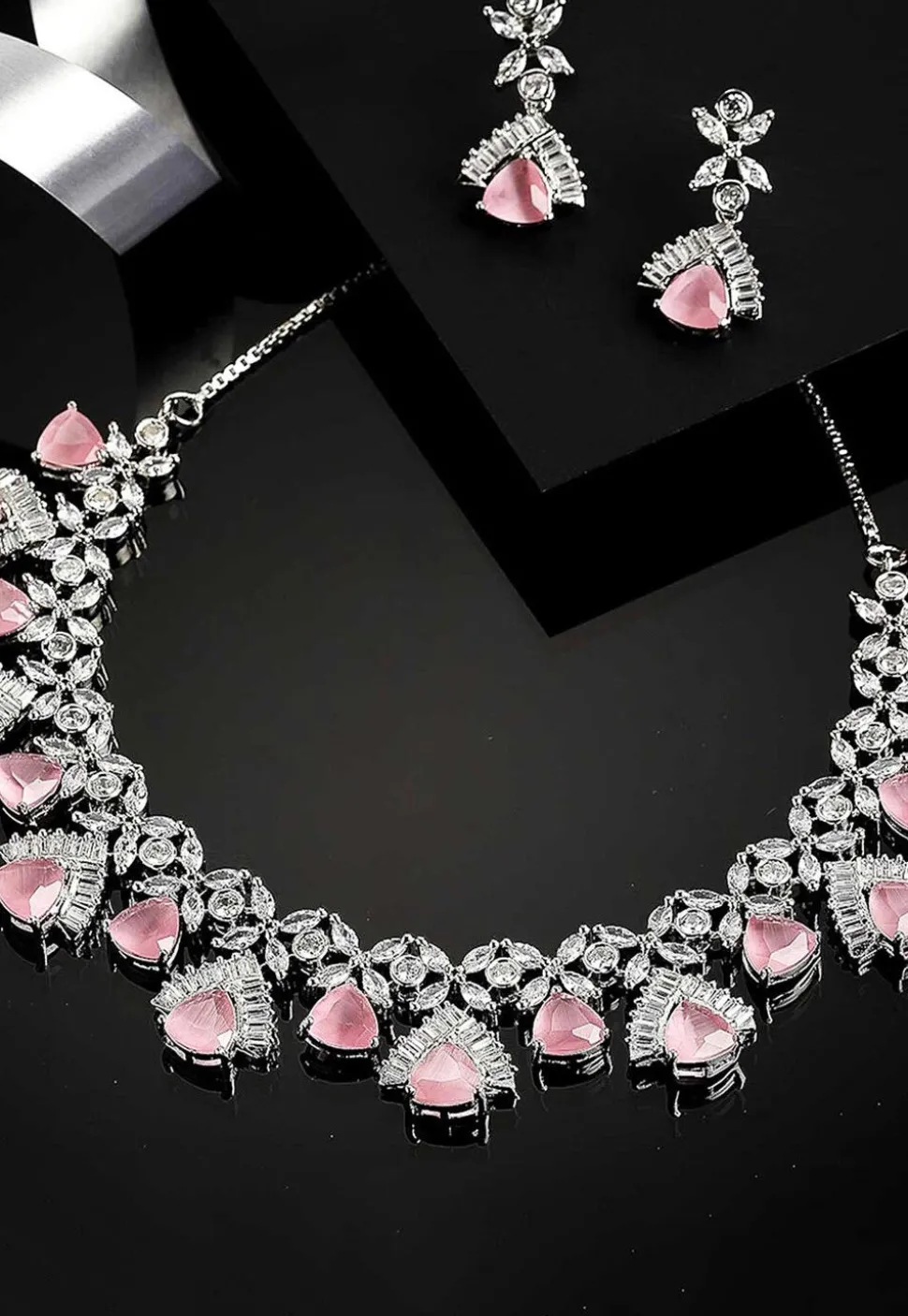 American Diamond Studded Necklace Set