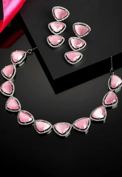 American Diamond Studded Necklace Set
