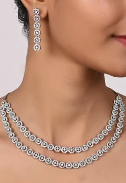 American Diamond Studded Necklace Set