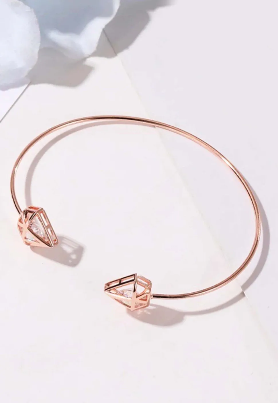 American Diamond Studded Adjustable Bracelet