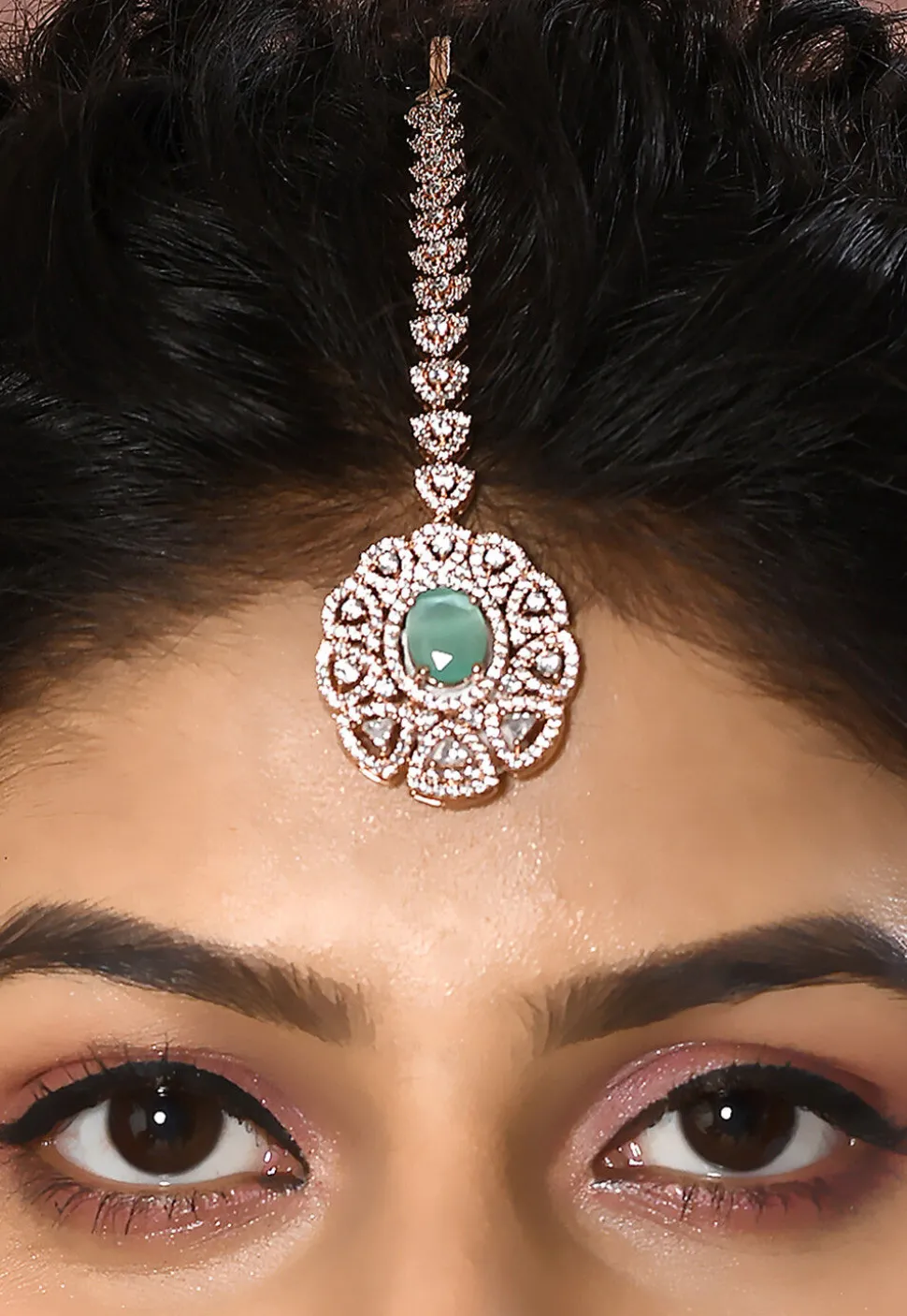 American Diamond Studded Choker Necklace Set