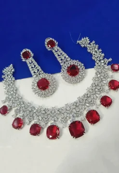 American Diamond Studded Necklace Set