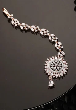 American Diamond Studded Maang Tikka