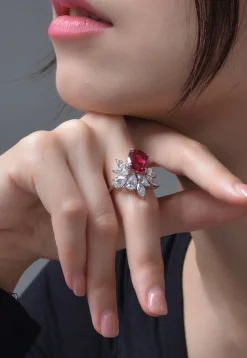 American Diamond Studded Adjustable Ring