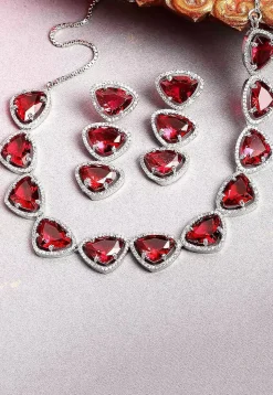 American Diamond Studded Necklace Set