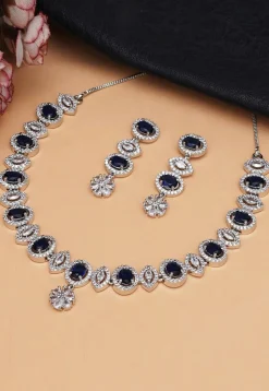 American Diamond Studded Necklace Set