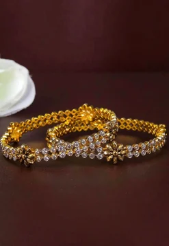 American Diamond Studded Bangle Pair