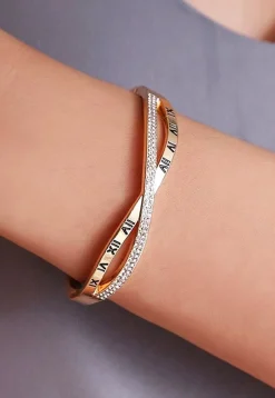 American Diamond Studded Openable Bracelet