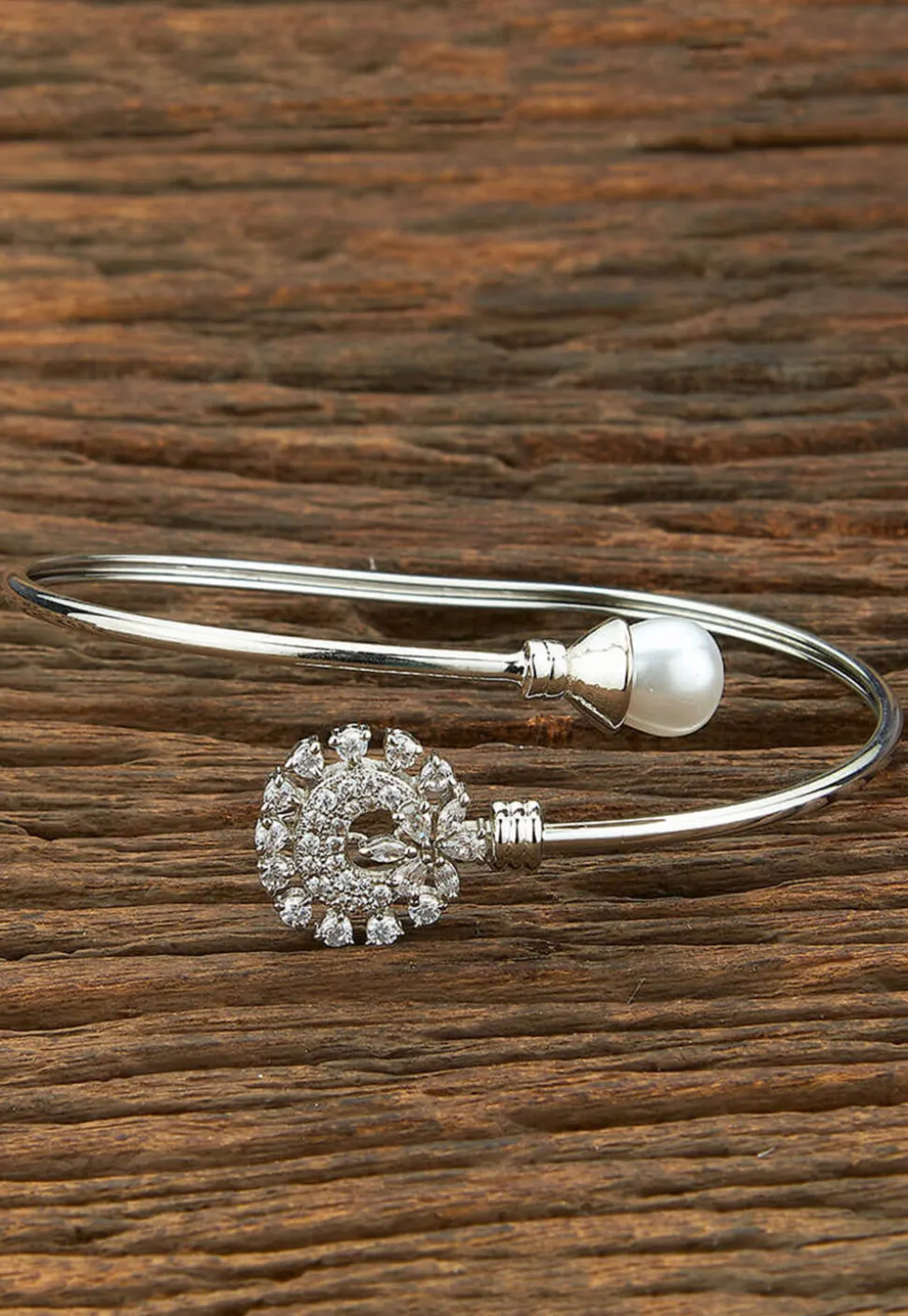 American Diamond Studded Adjustable Bracelet