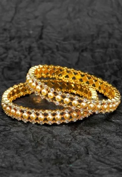 American Diamond Studded Bangle Pair