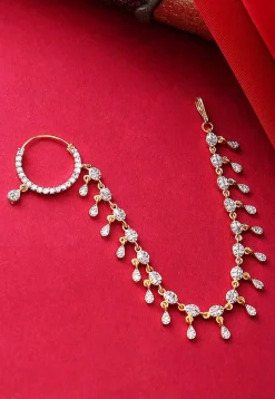 American Diamond Studded Nose Ring