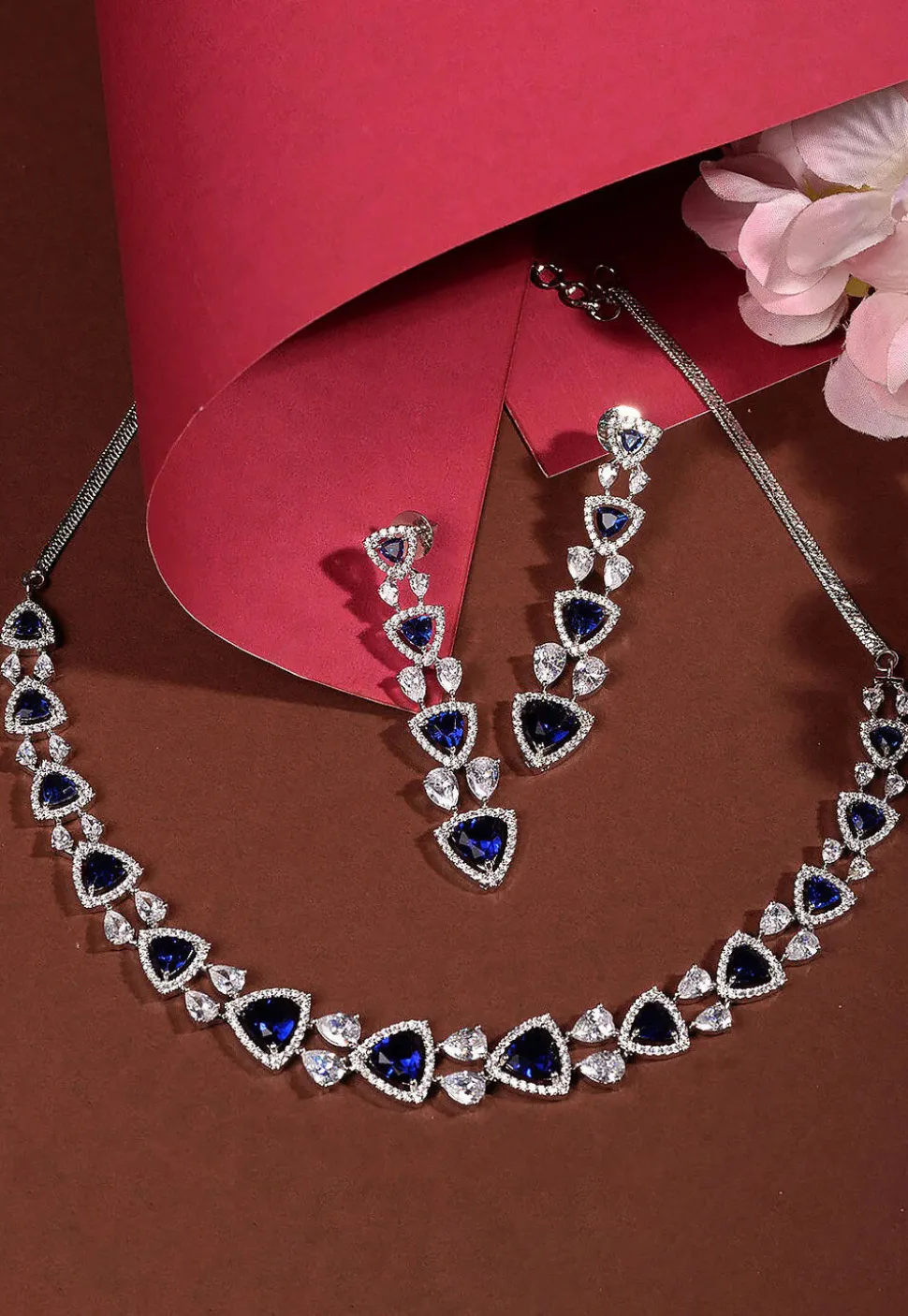 American Diamond Studded Necklace Set