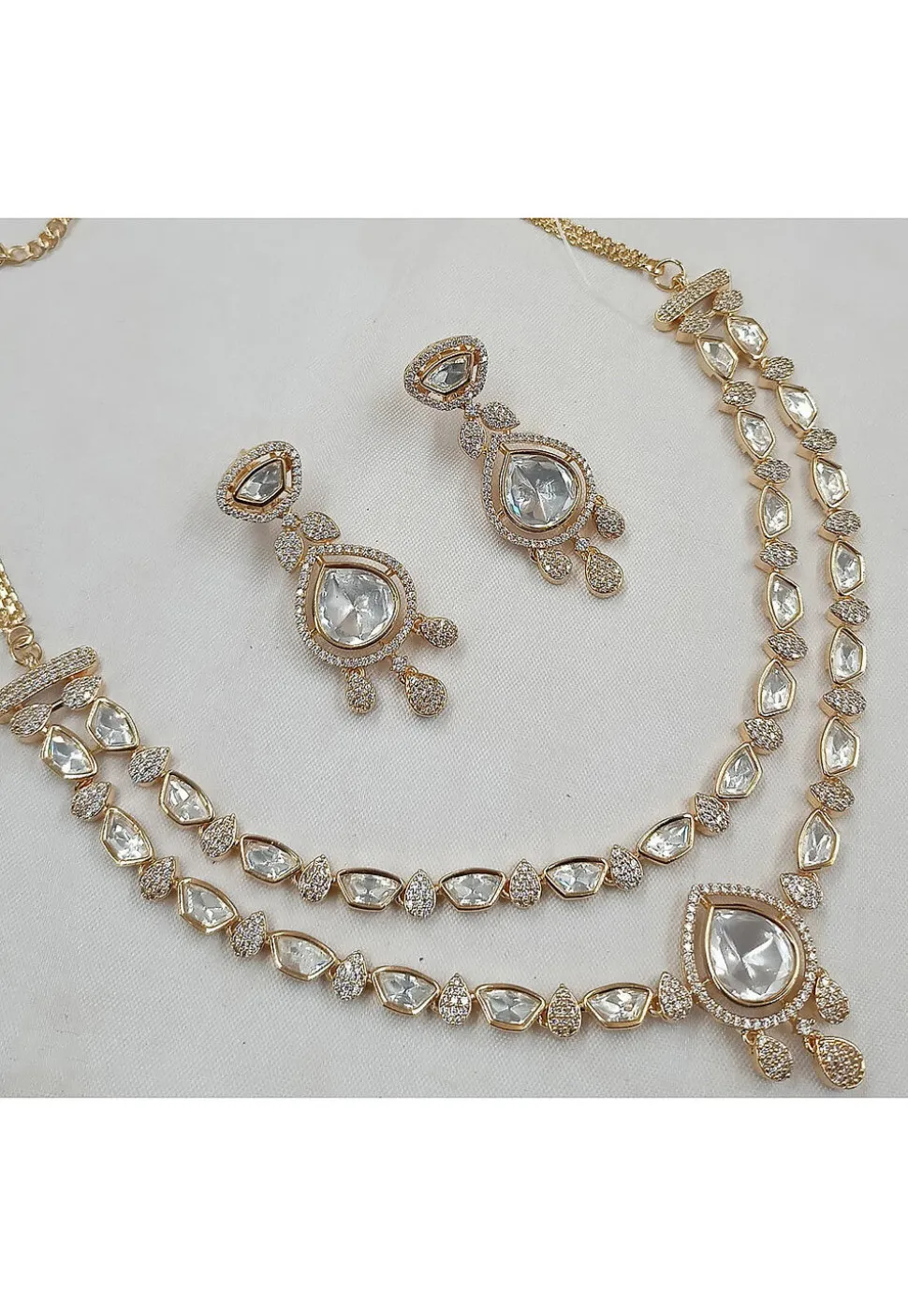 American Diamond Studded Necklace Set