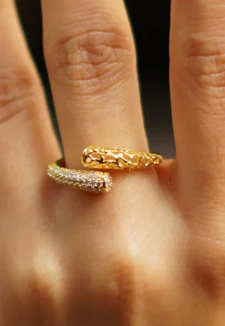 American Diamond Studded Adjustable Ring