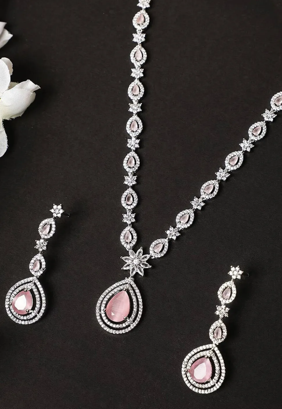 American Diamond Studded Necklace Set