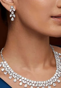 American Diamond Studded Necklace Set