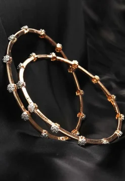 American Diamond Studded Bangle Pair