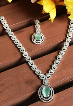 American Diamond Studded Necklace Set