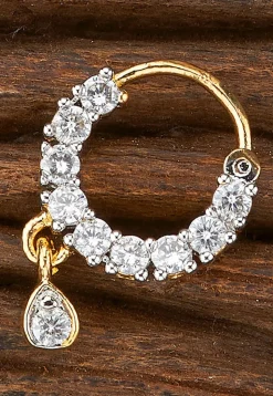 American Diamond Studded Nose Ring
