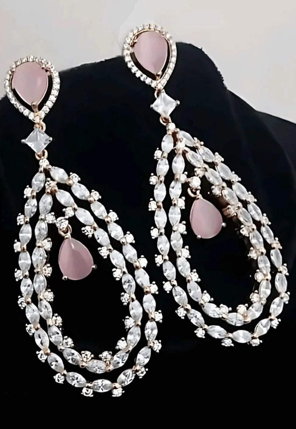American Diamond Studded Earrings