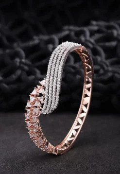 American Diamond Studded Openable Bracelet