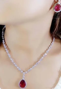 American Diamond Studded Necklace Set