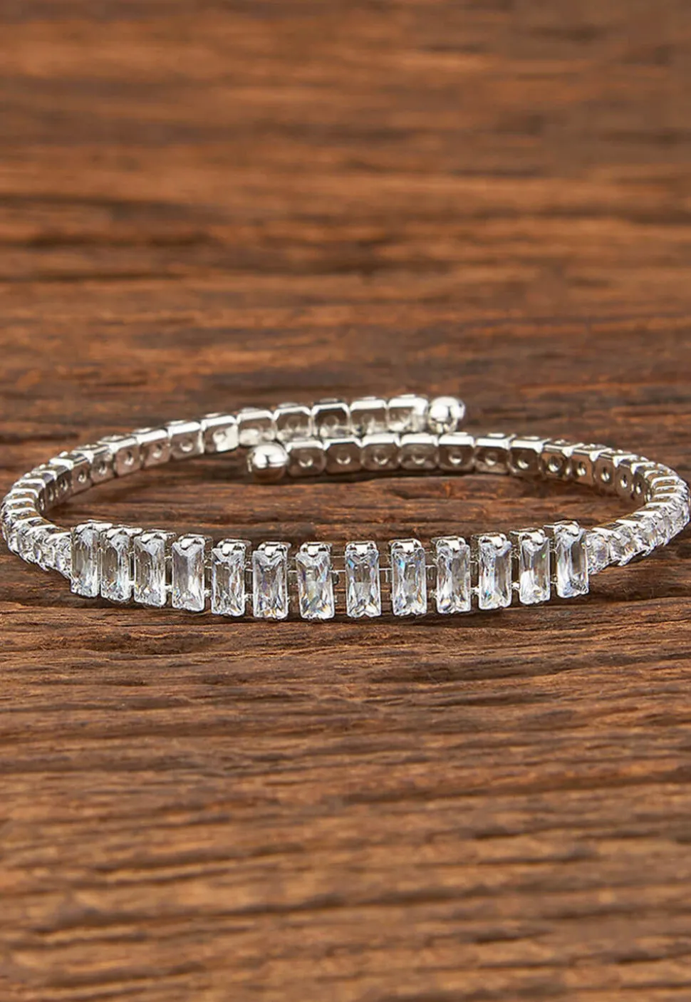 American Diamond Studded Adjustable Bracelet