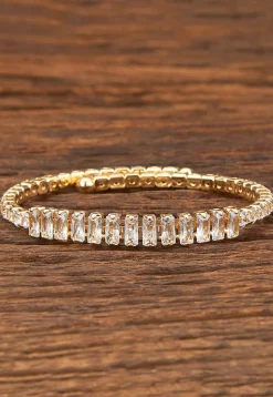 American Diamond Studded Adjustable Bracelet