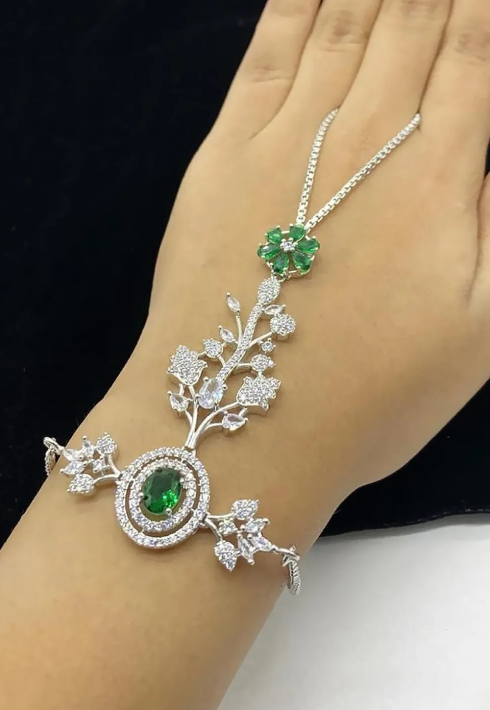 American Diamond Studded Haath phool