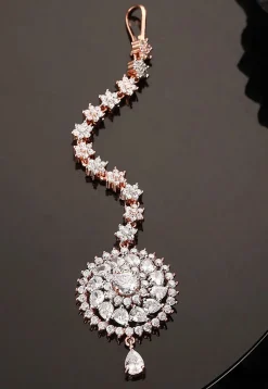 American Diamond Studded Maang Tikka