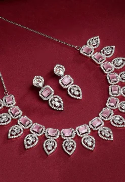 American Diamond Studded Necklace Set