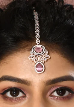 American Diamond Studded Choker Necklace Set