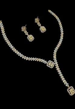 American Diamond Studded Necklace Set