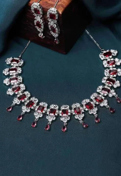 American Diamond Studded Necklace Set