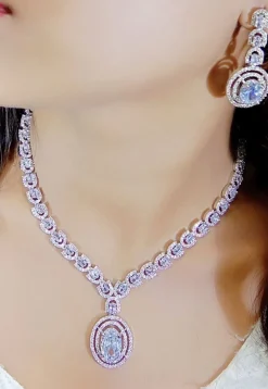 American Diamond Studded Necklace Set
