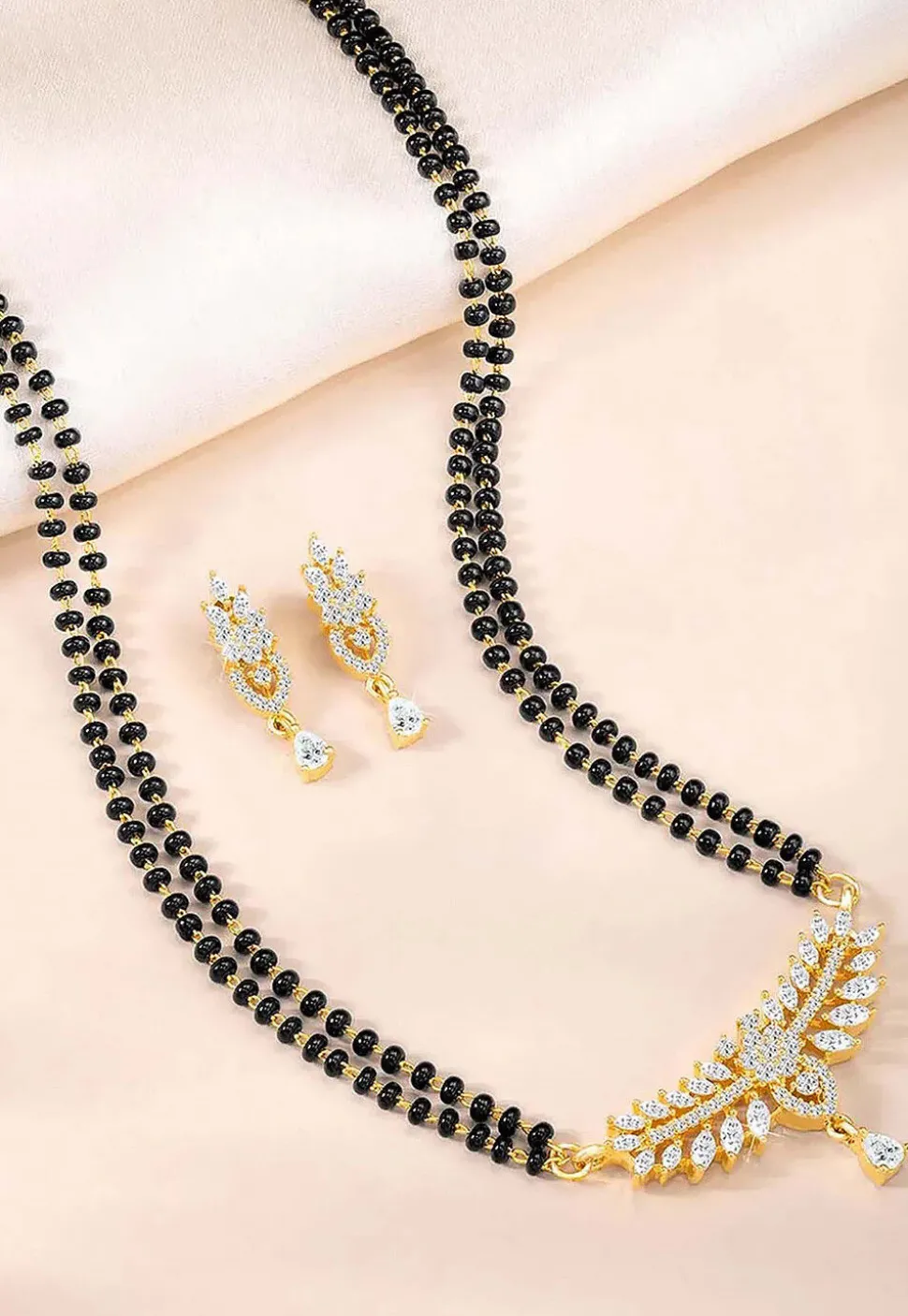 American Diamonds Studded Mangalsutra Set