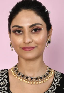 American Diamonds Studded Necklace Set