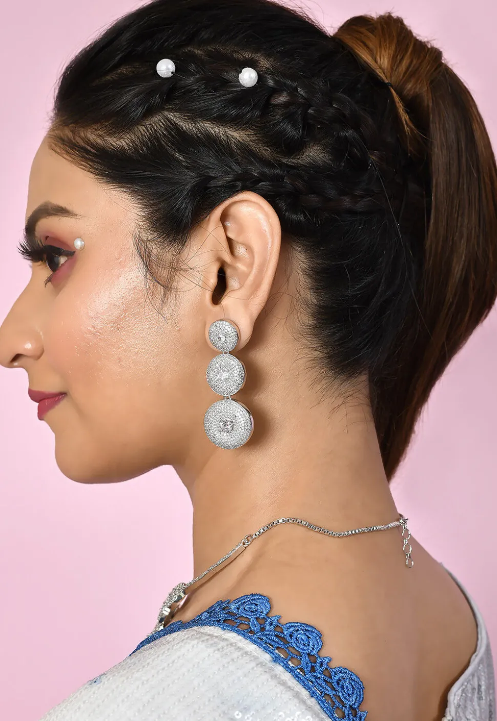 American Diamonds Studded Necklace Set