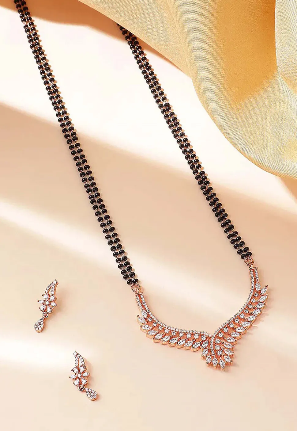 American Diamonds Studded Mangalsutra Set